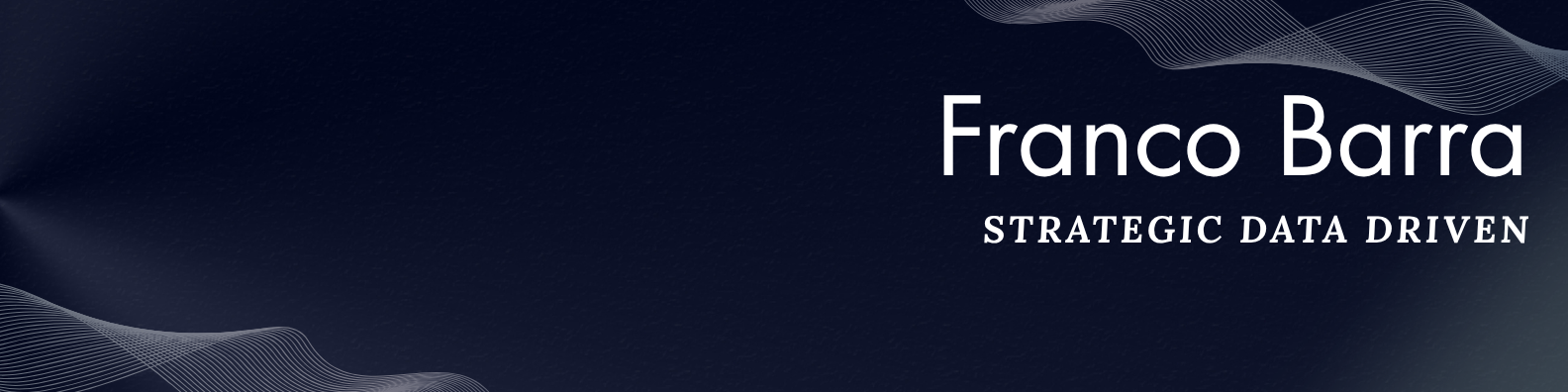 Franco Barra — Strategic Data Driven